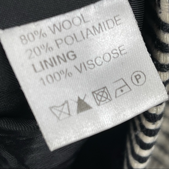 REISS Houndstooth Button Down Coat - Picture 6 of 6